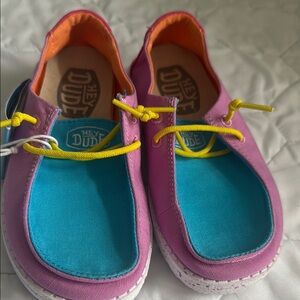 Hey Dude Kids' Lavender, Pink and Blue Shoes (NWT - Kids 12)